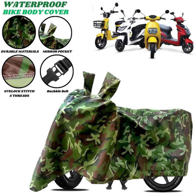 SRP PRODUCT Waterproof Two Wheeler Cover for Techo Electra(Raptor, Green)
