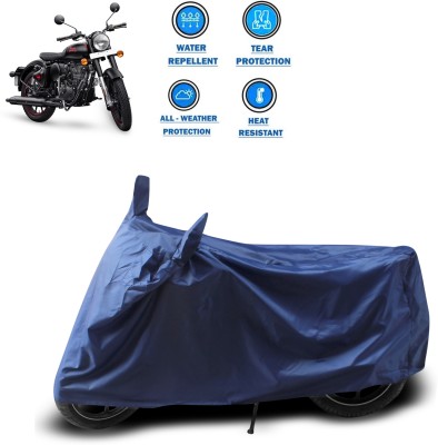 CODOKI Waterproof Two Wheeler Cover for Royal Enfield(Classic 350, Blue)