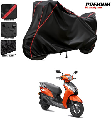 GOSHIV-car and bike accessories Waterproof Two Wheeler Cover for Ampere(Black, Red)