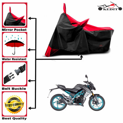 KEDIT Two Wheeler Cover for 22Motors(150NK, Red, Black)