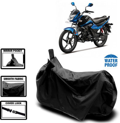 WMIZEXA Waterproof Two Wheeler Cover for Hero(Splendor I Smart, Black)