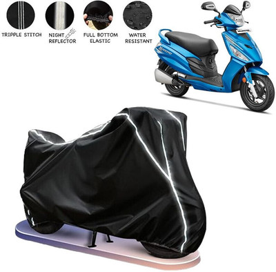 AutoGalaxy Waterproof Two Wheeler Cover for Hero(Maestro, Black, White)