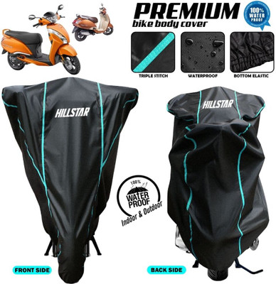 AutoGalaxy Waterproof Two Wheeler Cover for TVS(Jupiter Grande BS6, Black)