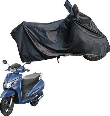 RiderShine Waterproof Two Wheeler Cover for Honda(Activa 125, Black)