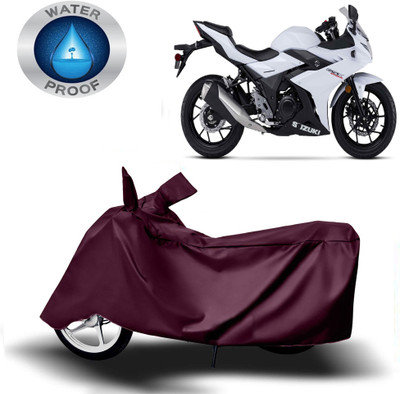 ROYAL AUTO MART Two Wheeler Cover for Suzuki(Gixxer 250, Maroon)
