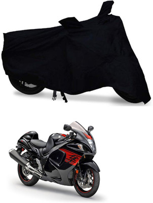 DeepShakshi AUTOMOTIVE Waterproof Two Wheeler Cover for Suzuki(GSX R1300 Hayabusa, Black)