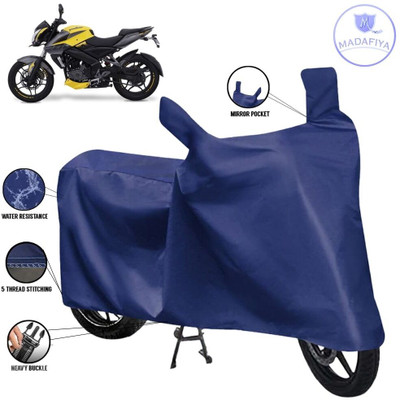 MADAFIYA Waterproof Two Wheeler Cover for Bajaj(Pulsar NS 200, Blue)