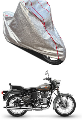 PAGORA Waterproof Two Wheeler Cover for Royal Enfield(Bullet 500, Silver)
