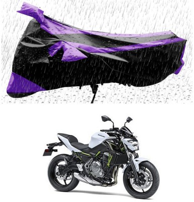 Ascension Two Wheeler Cover for Kawasaki(Z650, Black, Purple)