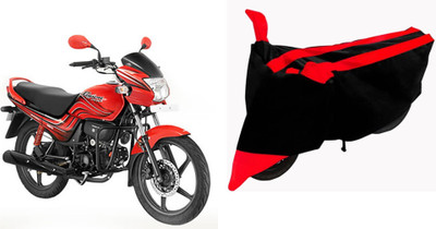 Sheen Waterproof Two Wheeler Cover for Hero(Passion Pro, Red, Black)