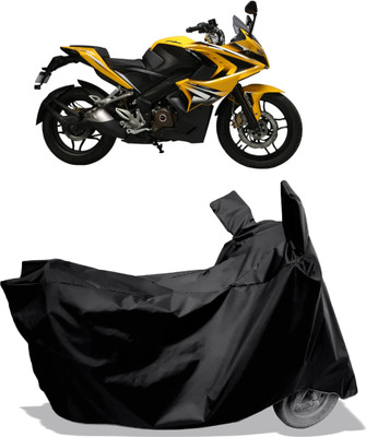 Amexride Two Wheeler Cover for Bajaj(Pulsar SS400 BS6, Black)