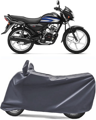 AUCTIMO Two Wheeler Cover for Honda(CD 110 Dream, Multicolor)