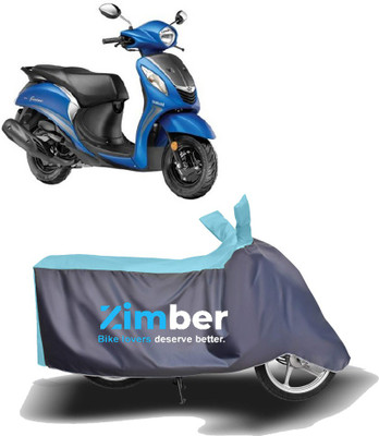 THE REAL ARV Two Wheeler Cover for Yamaha(Fascino, Blue, Grey)