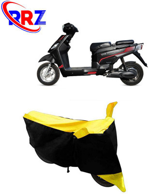RRZ Waterproof Two Wheeler Cover for Hero Electric(Electric NYX, Black, Yellow)