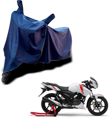 KEDIT Two Wheeler Cover for TVS(Apache RTR 180, Blue)