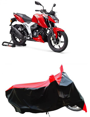 KEDIT Two Wheeler Cover for TVS(Apache RTR 160 4V, Red)