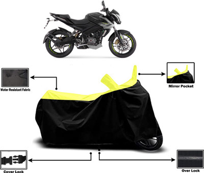 Amexride Two Wheeler Cover for Bajaj(Pulsar 200NS FI, Yellow)
