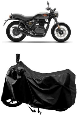 MMSSTAR Waterproof Two Wheeler Cover for Royal Enfield(Hunter 350, Black)