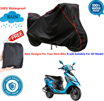 OliverX Waterproof Two Wheeler Cover for TVS(Scooty Zest, Black)