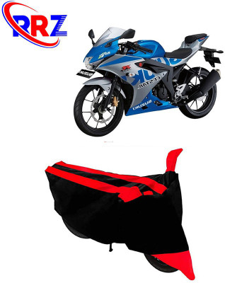 RRZ Waterproof Two Wheeler Cover for Suzuki(GSX R150, Black, Red)