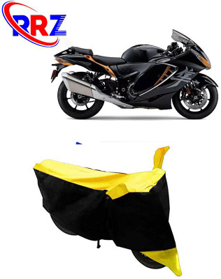 RRZ Waterproof Two Wheeler Cover for Suzuki(Hayabusa, Black, Yellow)
