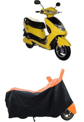 Coxtor Waterproof Two Wheeler Cover for Okinawa(R30 electric scooter, Orange)