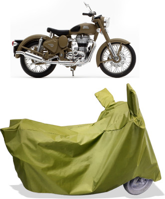 Amexride Two Wheeler Cover for Royal Enfield(Classic Desert Storm, Maroon)