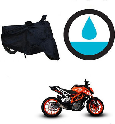 DeepShakshi AUTOMOTIVE Waterproof Two Wheeler Cover for KTM(Duke 390, Black)