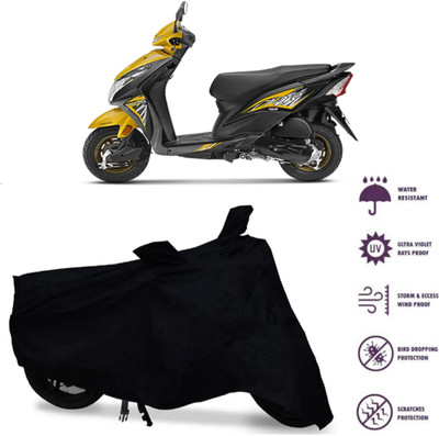 WMIZEXA Waterproof Two Wheeler Cover for Honda(Dio, Black)