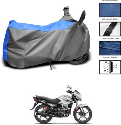 CODOKI Waterproof Two Wheeler Cover for Hero(Glamour FI, Grey, Blue)