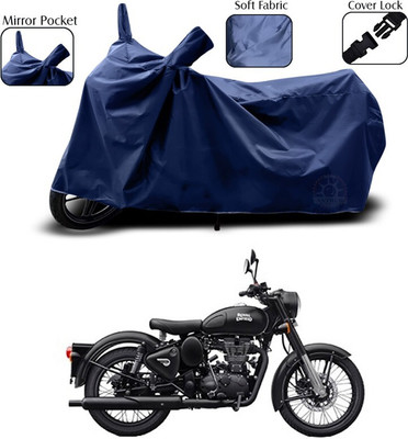 MMSSTAR Waterproof Two Wheeler Cover for Royal Enfield(Blue)