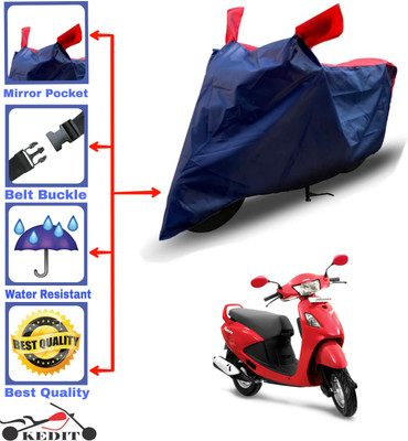 KEDIT Two Wheeler Cover for Hero(Pleasure, Red, Blue)