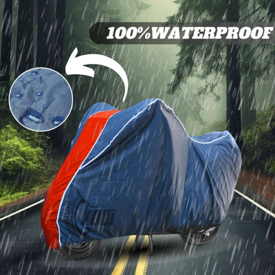 DeepShakshi AUTOMOTIVE Waterproof Two Wheeler Cover for TVS(Raider, Red, Black)