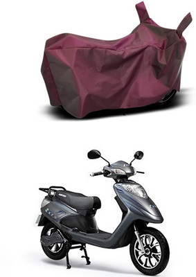 Mdstar Waterproof Two Wheeler Cover for Ampere(V 48, Maroon)