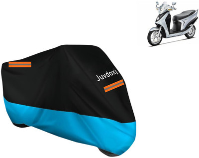 Juvdoxj Waterproof Two Wheeler Cover for Hero(Leap Hybrid SES, Blue)