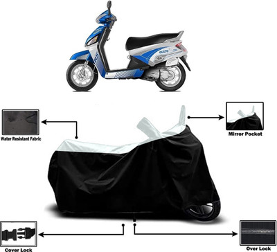 Amexride Two Wheeler Cover for Mahindra(Gusto Electric BS6, White)