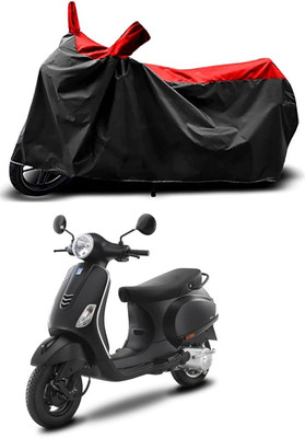 KEDIT Two Wheeler Cover for Vespa(Notte 125 BS6, Red, Black)