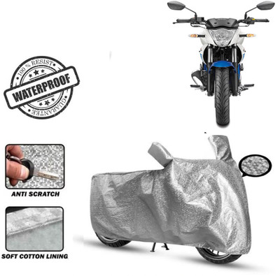 Autoinnovation Waterproof Two Wheeler Cover for Suzuki(Gixxer, Silver)