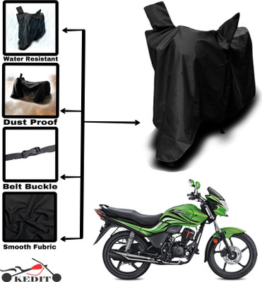 KEDIT Two Wheeler Cover for Hero(Passion Xpro, Black)