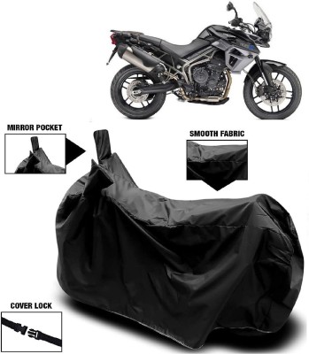 MMSSTAR Waterproof Two Wheeler Cover for Triumph(Tiger 800 XR, Black)