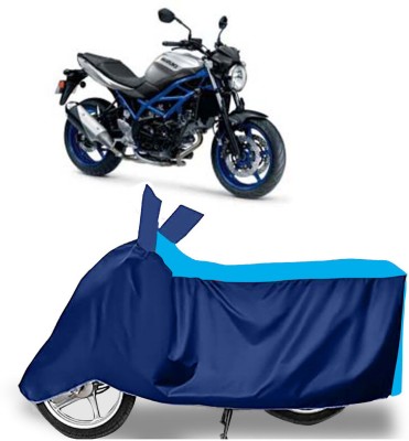 AUTO PEARL Two Wheeler Cover for Suzuki(SV 650 BS6, Blue)