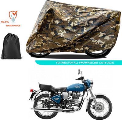 CODOKI Two Wheeler Cover for Royal Enfield(Electra, Yellow)