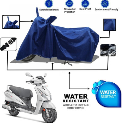TENNYCER Waterproof Two Wheeler Cover for Hero(Destini 125, Blue)