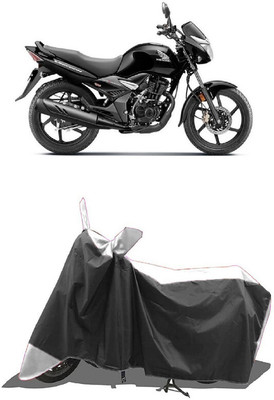 SUGASHRI Waterproof Two Wheeler Cover for Honda(CB Unicorn, White, Black)