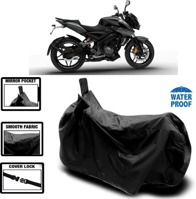 HWSXQAE Waterproof Two Wheeler Cover for Universal For Bike(Pulsar NS-160 BS6, Black)