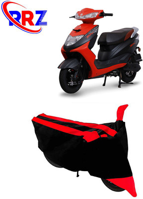 AutoGalaxy Waterproof Two Wheeler Cover for Ampere(Zeal, Black, Red)