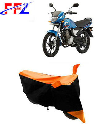 FFZ Waterproof Two Wheeler Cover for Yamaha(Saluto RX, Black, Orange)