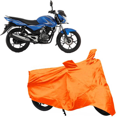 ROYAL AUTO MART Two Wheeler Cover for Bajaj(Discover 100 DTS-i, Orange)