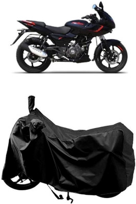 AutoKick Waterproof Two Wheeler Cover for Bajaj(Pulsar 180, Black)