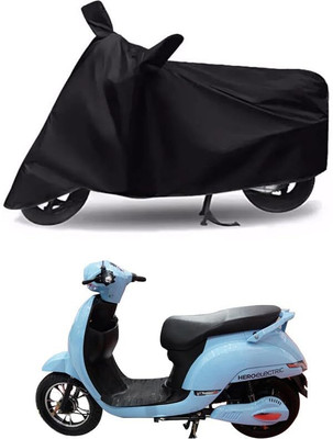 KEDIT Two Wheeler Cover for Hero(Electric, Black)